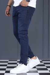 Urban Fade Turbo Ankle Fit Jeans In Dark Navy